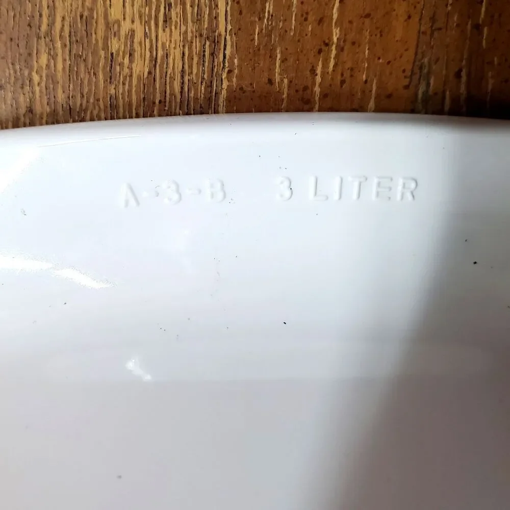 Corning Ware A-3-B White 3L Casserole Dish Vintage Pyroceram Square Bakeware USA